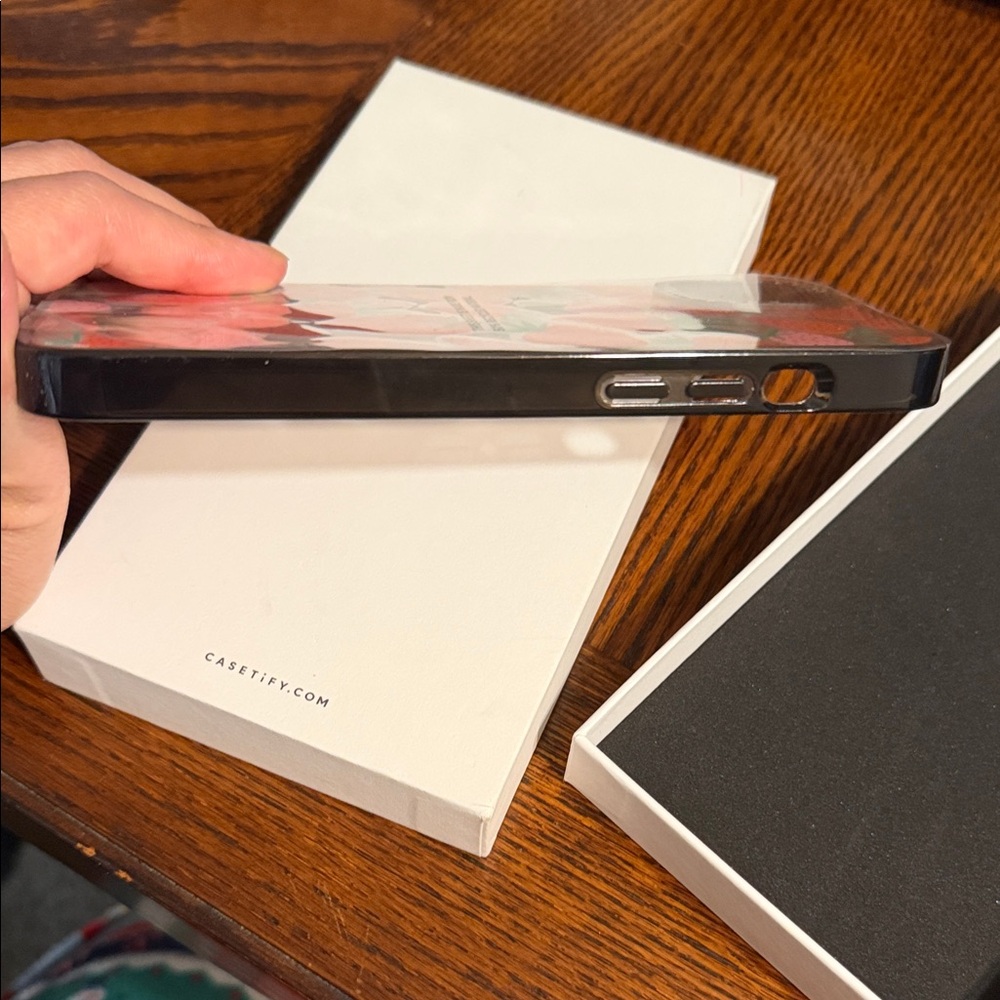 Casetify Red & Pink Strawberry Pattern Phone Case - Picture 4 of 4